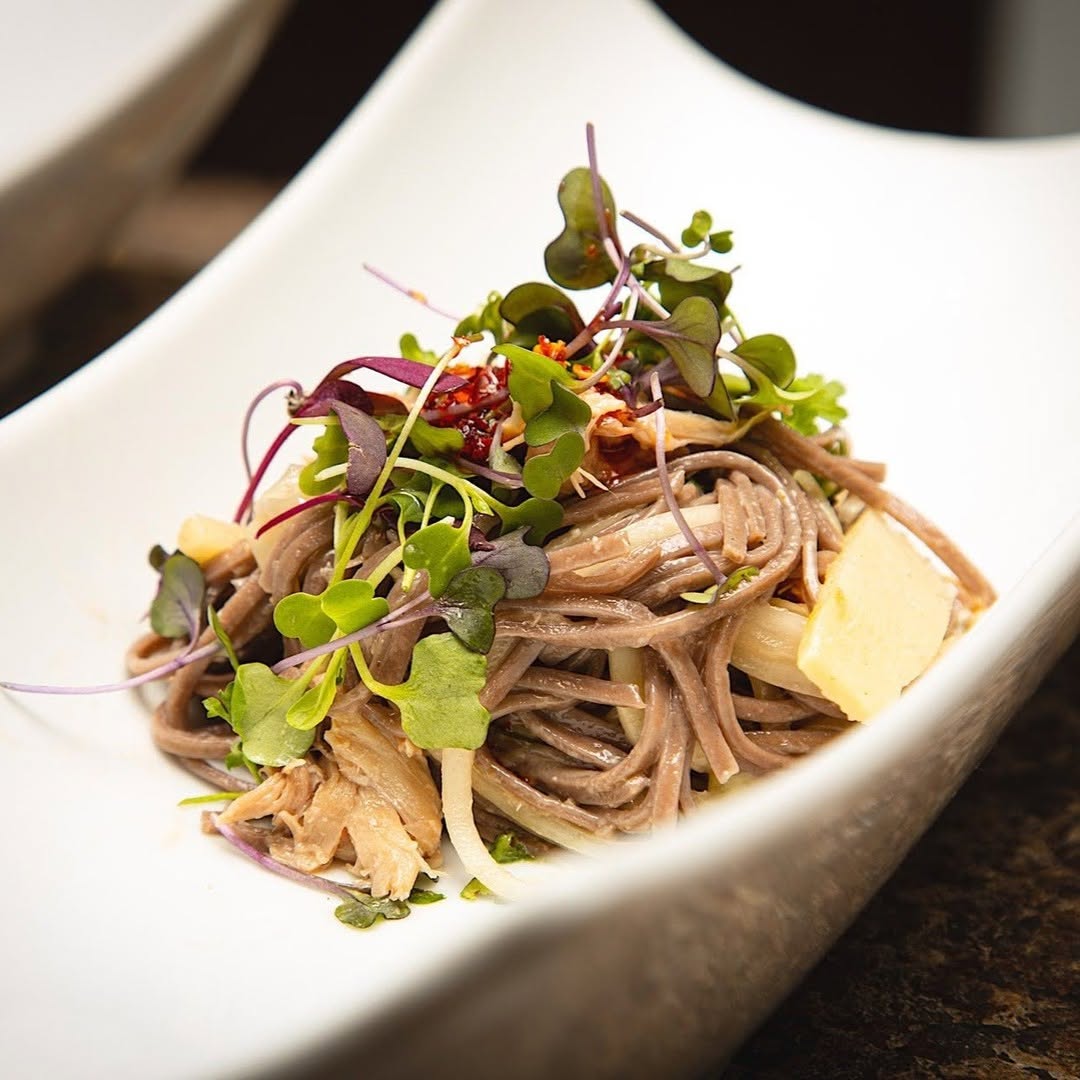 Chilled Soba & Microgreen Salad